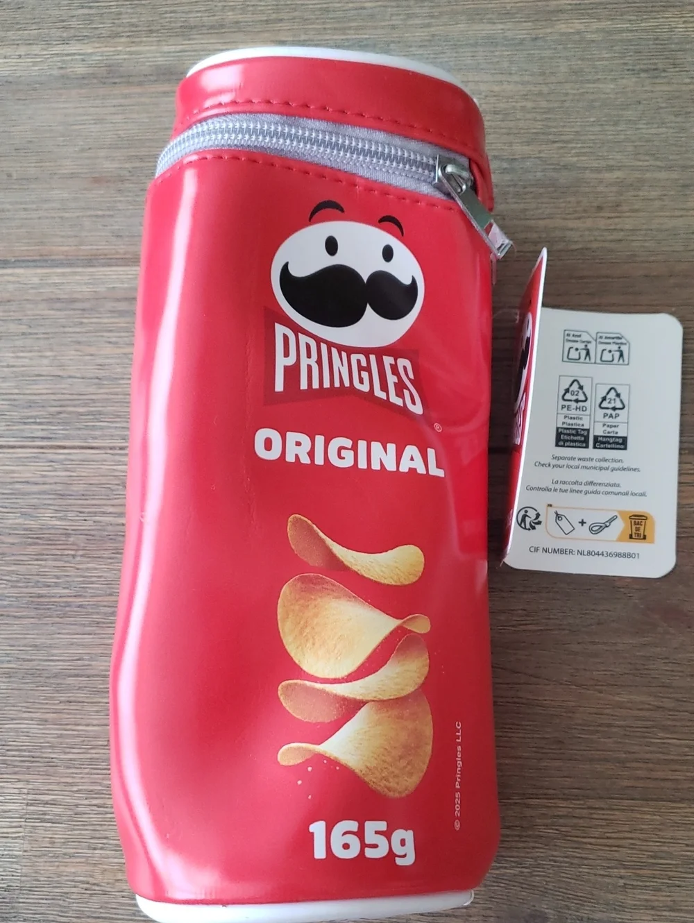 Pringle Original Red Can-Shaped Pencil Case